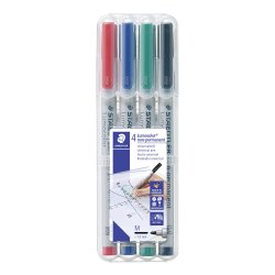 Lumocolor&reg; non-permanent pen 315 WP4, 4 farver